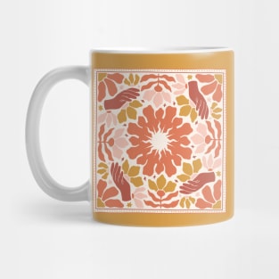 Groovy Hand Flowers Mug